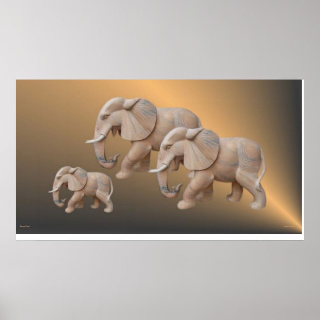 Elephant Family Poster (Vorne)