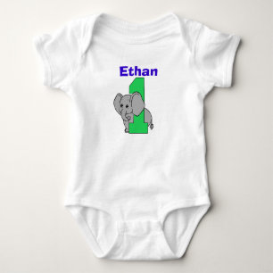 Elephant First Birthday Boy Shirt
