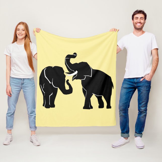 Elephant Fleece Blanket - Farbe auswählen (Beispiel)