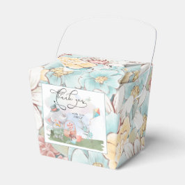 Elephant Florals Boy Baby Shower Picnic Vielen Dan Geschenkschachtel
