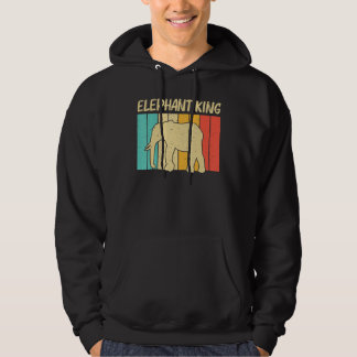 Elephant For Men Dad Indian Elephant Mammoth Vinta Hoodie