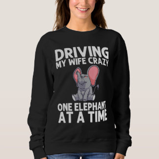 Elephant For Men Dad Wildlife Indian Elephant Sweatshirt