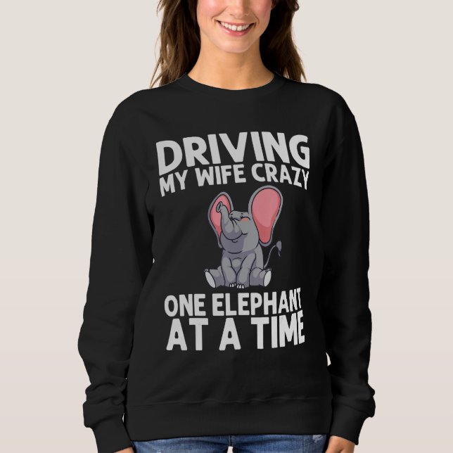 Elephant For Men Dad Wildlife Indian Elephant Sweatshirt (Vorderseite)