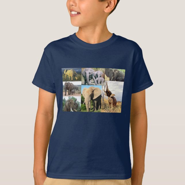 Elephant Foto T-Shirt (Vorderseite)