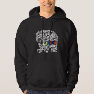 Elephant für Autismus Hoodie