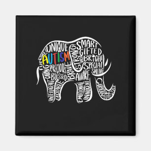 Elephant für Autismus Magnet
