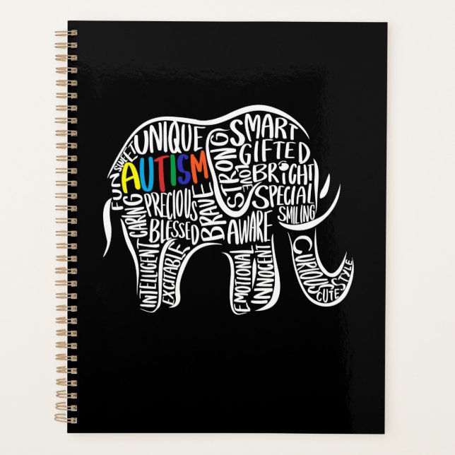 Elephant für Autismus Planer (Vorderseite)