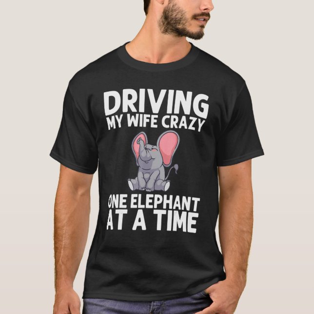 Elephant für Männer Vater Wildlife Indian Elephant T-Shirt (Vorderseite)