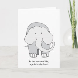 Elephant-Geburtstagkarte Karte