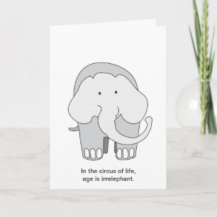 Elephant-Geburtstagkarte Karte