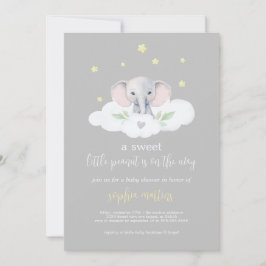Elephant Gender Neutral Baby Shower Einladung