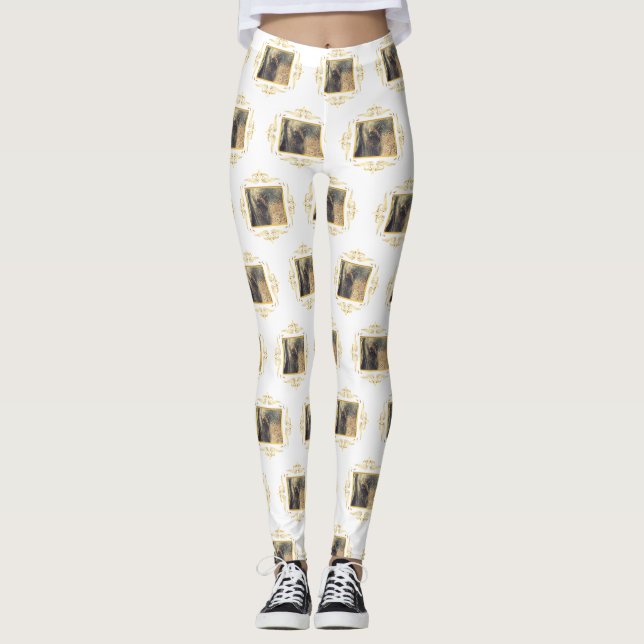 Elephant Gerahmt Leggings (Vorderseite)