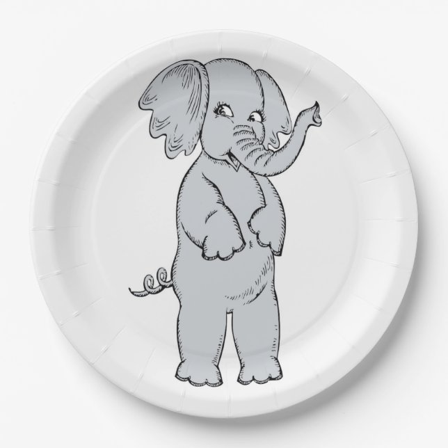 ELEPHANT GIRL PAPPTELLER (Vorderseite)