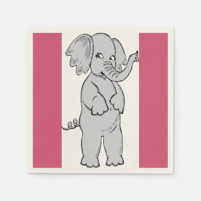 ELEPHANT GIRL SERVIETTE (Vorderseite)