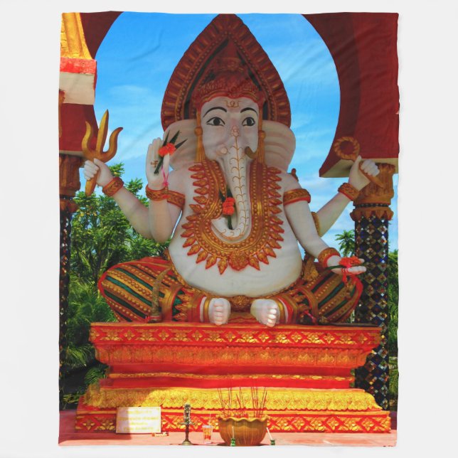 ELEPHANT GOD GANESH FLEECEDECKE (Vorderseite)