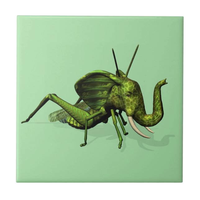 Elephant Grasshopper Crossbreed Fliese (Vorderseite)