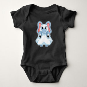 Elephant Halloween Ghost Baby Strampler