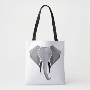 Elephant Head mit einfachen Formen Geometrien