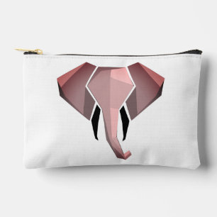 Elephant Head mit einfachen Formen Geometrien Zubehörtasche