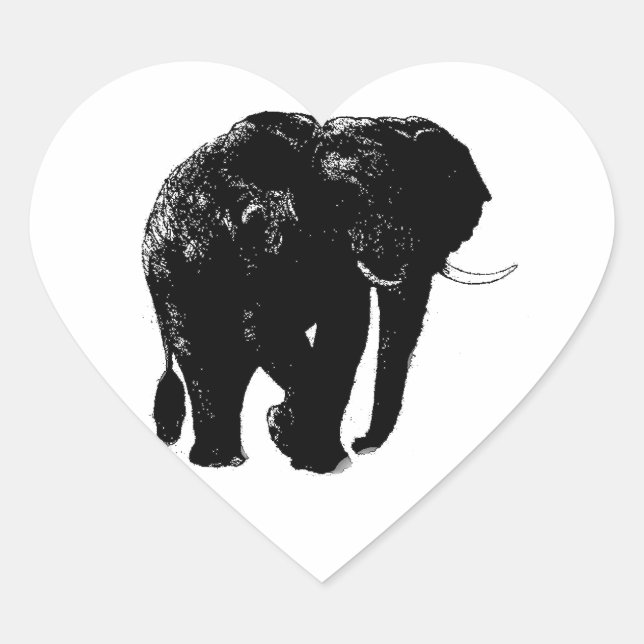 Elephant Heart Sticker (Vorderseite)