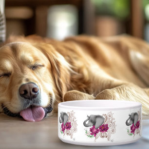 Elephant Henna Lotus Blume Napf