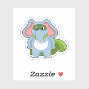 Elephant Hero Aufkleber