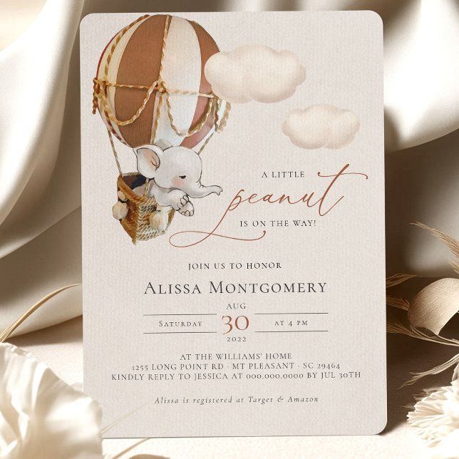 Elephant Hot-Air-Ballon-Einladung Einladung (Von Creator hochgeladen)