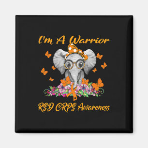 Elephant I bin ein Krieger RSD CRPS Bewusstsein Magnet