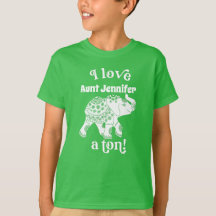 Elephant I Liebe Name a Ton Kids Personalisiert