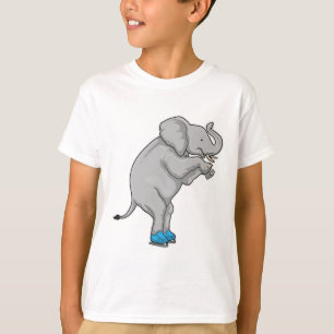Elephant Ice Skaten Ice Skate T-Shirt