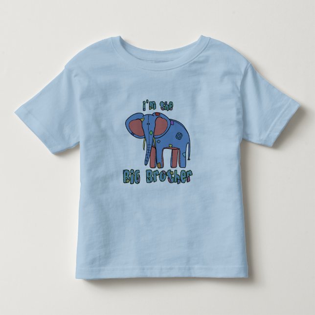 Elephant ich bin der Große Bruder Kleinkind T - Sh T-shirt (Vorderseite)