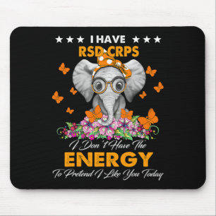Elephant ich habe RSD CRPS Sensibilisierungsgesche Mousepad