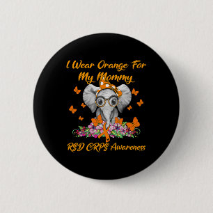 Elephant ich trage Orange für meine Mama RSD CRPS- Button