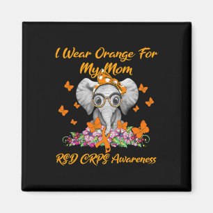 Elephant Ich trage Orange für meine Mama RSD CRPS Magnet