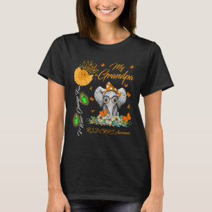 Elephant Ich trage Orange für meinen Großvater Rsd T-Shirt