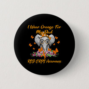 Elephant Ich trage Orange für meinen Vater RSD CRP Button