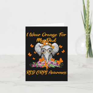 Elephant Ich trage Orange für meinen Vater Rsd Crp Karte