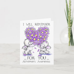Elephant ich werde für Sie erinnern Blume Heimerhe Karte