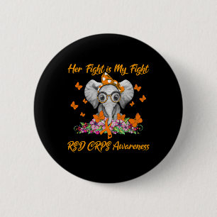 Elephant Ihr Kampf ist mein Kampf RSD CRPS Bewusst Button