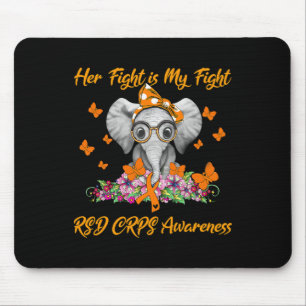 Elephant Ihr Kampf ist mein Kampf RSD CRPS Bewusst Mousepad