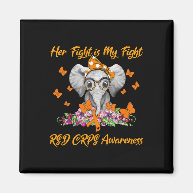 Elephant ihr Kampf ist mein Kämpfe RSS Crps Bewuss Magnet (Vorne)