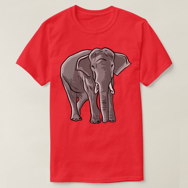 Elephant Illustration T-Shirt (Design vorne)