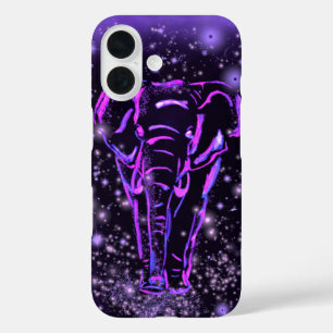 Elephant iPhone Case in Lila rosa Nacht