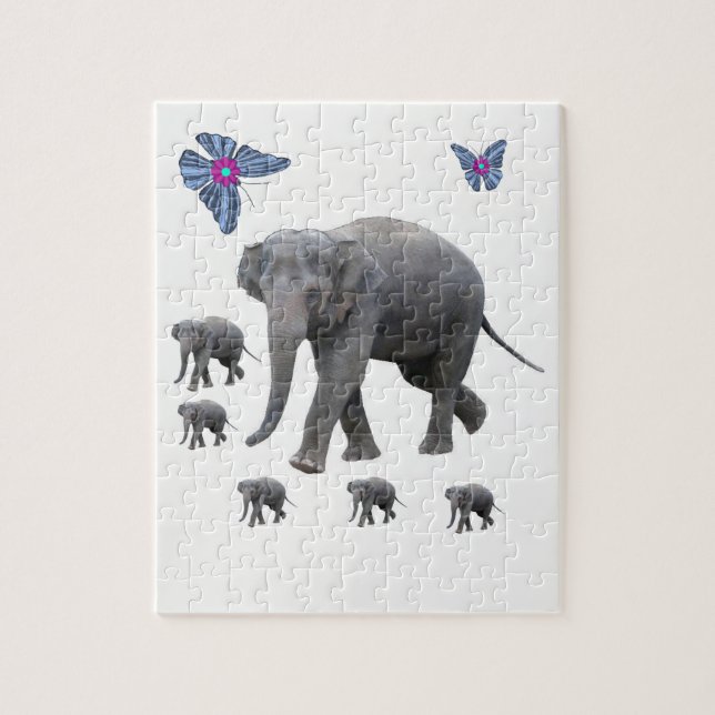 Elephant Jigsaw Puzzle (Vertikal)