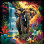 Elephant Jigsaw Puzzle<br><div class="desc">Ein atemberaubendes Elefantenpuzzle in der Nähe eines Wasserfalls, ein atemberaubendes Stück, das die Majestät und den Power eines der unglaublichsten Tiere der Natur erobert. Dieses Rätsel ist ein Meisterwerk von Farbe und Komposition, mit einem auffallenden Kontrast zwischen dem imposanten Elefanten und dem ruhigen Wasserfall im Hintergrund.</div>