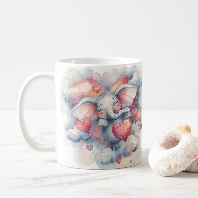elephant kaffeetasse (Mit Donut)