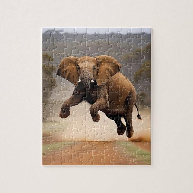 Elephant Kangaroo Hop, Jigsaw Puzzle (Vertikal)