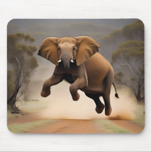 Elephant Kangaroo Hop, Mousepad