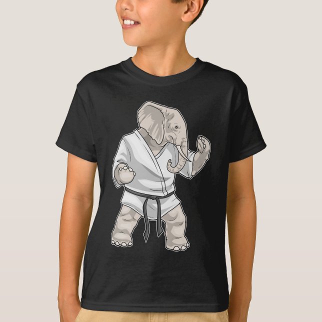 Elephant Karate Martial Arts T-Shirt (Vorderseite)