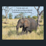 Elephant Kenya Proverb Puzzle<br><div class="desc">Afrikanisches Wildtierpuzzle in Masai Mara mit einem kenianischen Sprichwort. Elefant mit inspirierendem Zitat: Leckerei der Erde gut. Es wurde dir von deinen Eltern nicht gegeben. Es wird dir von deinen Kindern geliehen.</div>